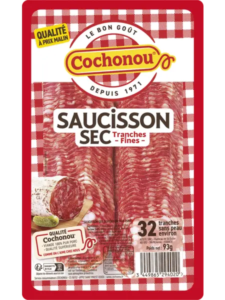 Saucisson Sec 32 tranches