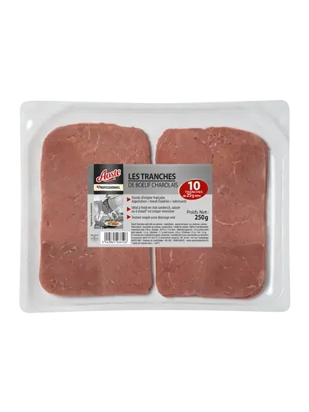 Les tranches de boeuf charolais, Aoste Professionnel