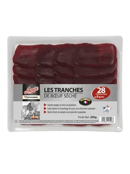 Les tranches de boeuf séché, Aoste Professionnel