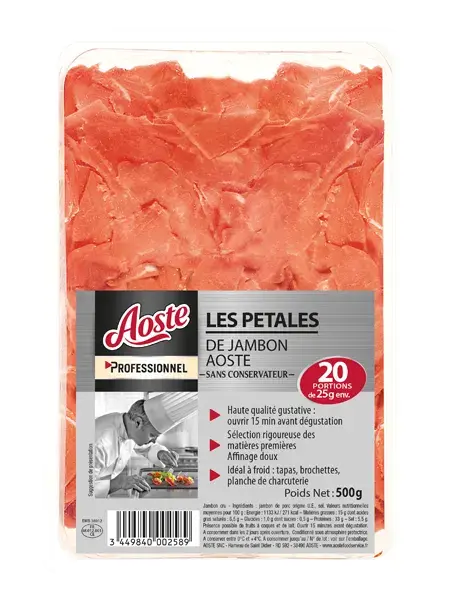 Les pétales de Jambon Aoste Les pétales de Jambon Aoste, Aoste Professionnel