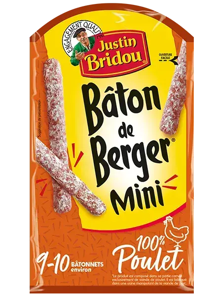 Les Bâtons de Berger Mini au poulet, Justin Bridou, Justin-Bridou