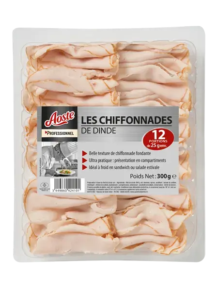 La chiffonnade de dinde, Aoste Professionnel