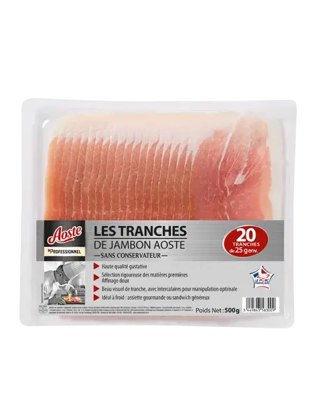 Le jambon 20 tranches classiques, Aoste Professionnel