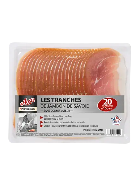 Les tranches de Jambon de Savoie, Aoste Professionnel