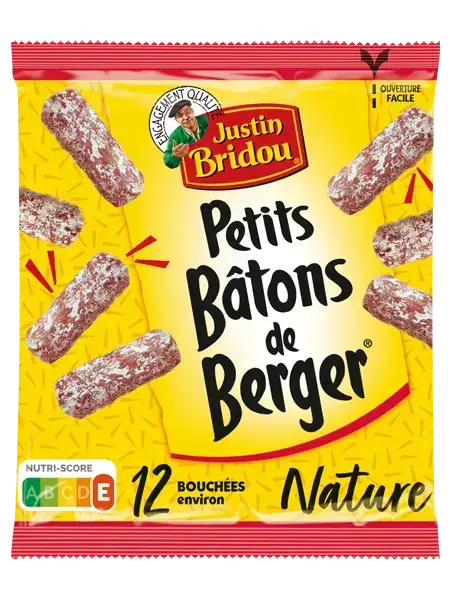 Les Petits Bâtons de Berger nature, Justin Bridou, Justin-Bridou