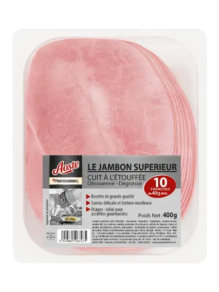 Jambon cuit supérieur à l'étouffée, Aoste Professionnel