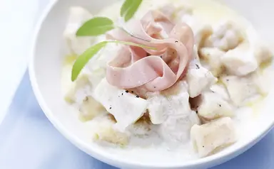 Gnocchis à la Mortadella Fiorucci Aoste professionnel